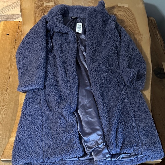 torrid Jackets & Blazers - NWT Torrid 2X Periwinkle Sherpa Maxi Coat